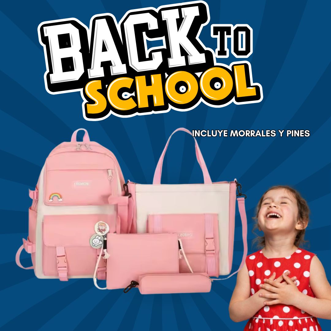 Vista 7 de Maleta Escolar 4 en 1 Kawai Morral V1